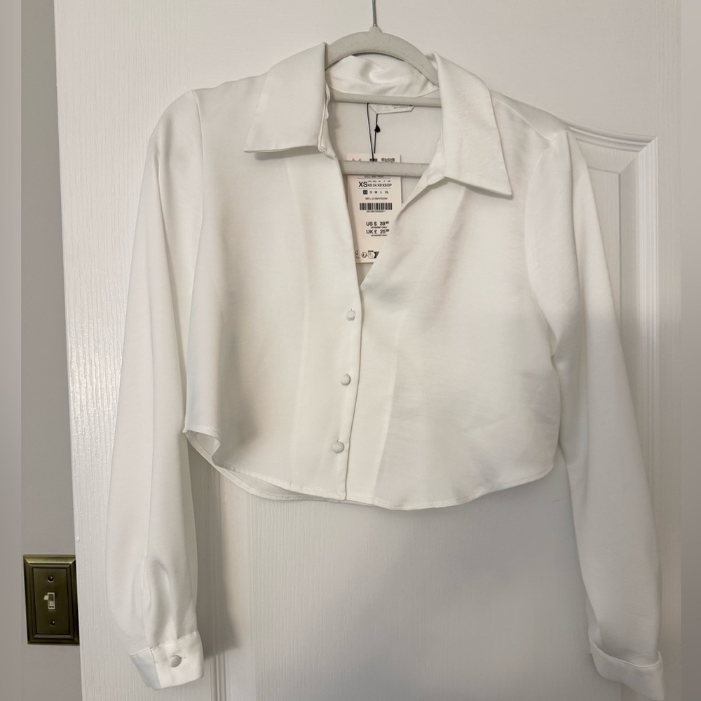 Crop White Zara Blouse